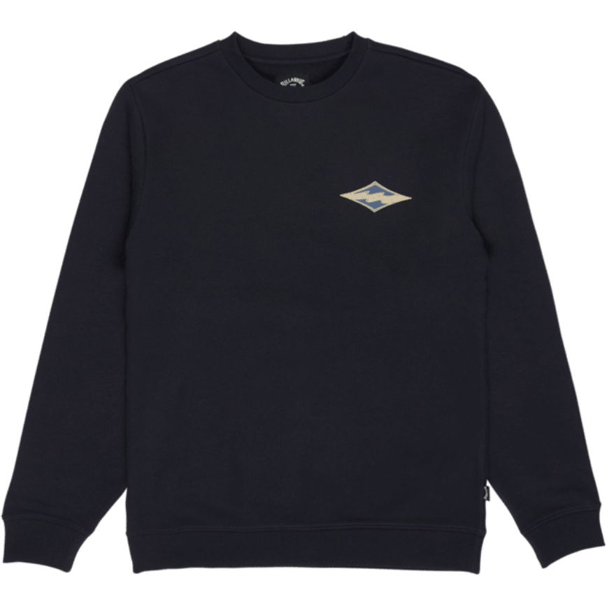 2026 Billabong Mens Foundation Crew Sweatshirt EBYSF00188 - Black